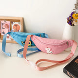 Kids Girls Casual Unicorn/Dinosaur Chest Bag Zipper Waist Bag