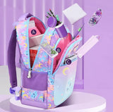 Kids Waterproof Shark Printing Backpacks School Book Bag
