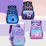 Kids Waterproof Shark Printing Backpacks School Book Bag