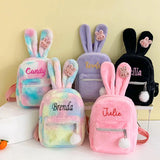 Personalized Embroidered Name Rabbit Children Backpack