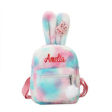 Personalized Embroidered Name Rabbit Children Backpack