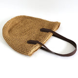 Straw Bag Women Tote Handbag Shoulder Beach Large Capacity Shopping