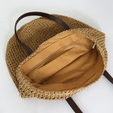 Straw Bag Women Tote Handbag Shoulder Beach Large Capacity Shopping