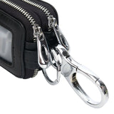 Sheep Leather Car Key Holder Men Organizer Double Zipper Key Case