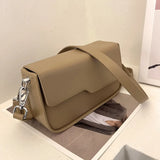 Korea Mini PU Leather Bags For Women Solid Shoulder Messenger