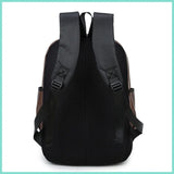 Casual PU Leather Backpack Large Capacity Outdoor Travel Bag