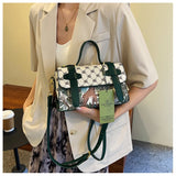 Mesh Red High Crossbody Tote Bag for Women