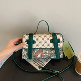 Mesh Red High Crossbody Tote Bag for Women