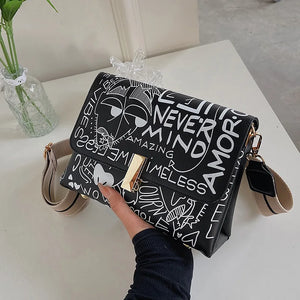 Graffiti Women's One-Shoulder Messenger Bag