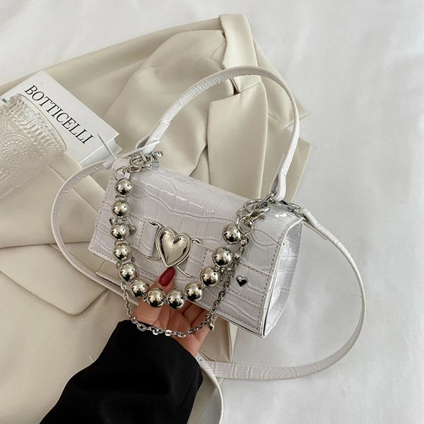 Small Square Bag Girl Crossbody Chain Handheld One Shoulder