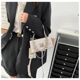 Small Square Bag Girl Crossbody Chain Handheld One Shoulder