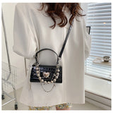Small Square Bag Girl Crossbody Chain Handheld One Shoulder