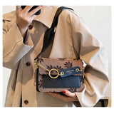 Maple Leaf One Shoulder Crossbody Handbag