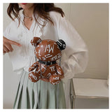 Cute Bear Chain Shoulder Bag