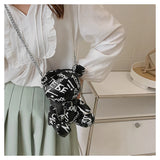 Cute Bear Chain Shoulder Bag