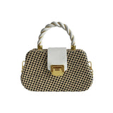 Retro Texture Ins Woven Fried Dough Twist Hand Held Messenger Chain Box Bag