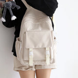 Japan Style Canvas Backpack for Teenagers Women Middle School Student Girls