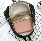 Japan Style Canvas Backpack for Teenagers Women Middle School Student Girls