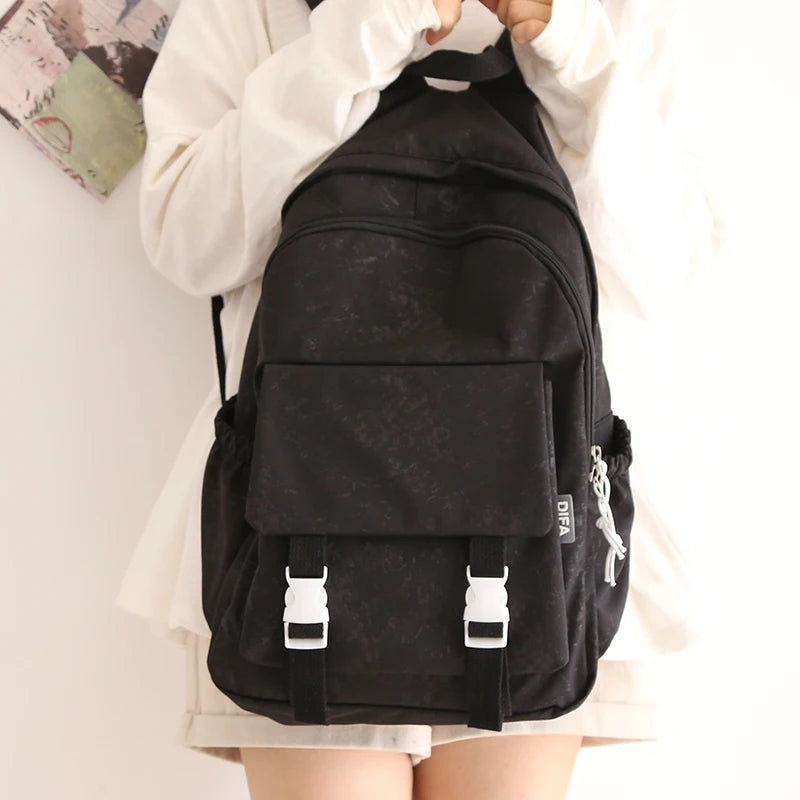 Japan Style Canvas Backpack for Teenagers Women Middle School Student Girls