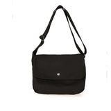 Ladies Girls Canvas Bag Solid Casual Shoulder Crossbody Student Messenger Bag