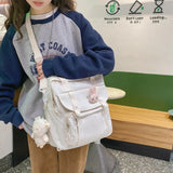 Large Capacity Nylon Backpack for Teen Girls School Travel