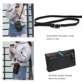 Cell Phone Pocket PU Large Capacity Wallet Crossbody Bag For Women