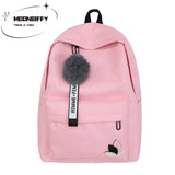 Nylon Printing Solid backpack girl school bags for teenage College wind Women Sc