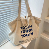 Retro Ins Letter Canvas Shoulder Bag