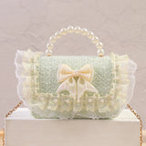Girls Princess Baby Bag Crossbody Linen Tote Hand Bag