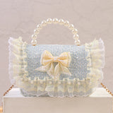 Girls Princess Baby Bag Crossbody Linen Tote Hand Bag