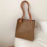 Women's PU Leather One Shoulder Bag Large Capacity Casual Handbag
