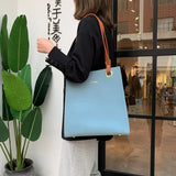 Women's PU Leather One Shoulder Bag Large Capacity Casual Handbag