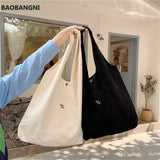 Large Canvas Shoulder Bag for Lady Eco Handbags