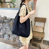 Large Canvas Shoulder Bag for Lady Eco Handbags