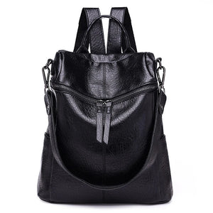 Travel Leather Backpack for Women
