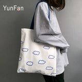 Ladies Canvas Shoulder bag Female Student Leisure Large-capacity Handbag