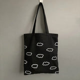 Ladies Canvas Shoulder bag Female Student Leisure Large-capacity Handbag