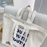 Large Capacity Letter Printed Women's Canvas Bag