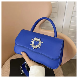 Solid Portable One Shoulder Cross Body Small Square Bag Women