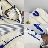Teenage Girl Student Schoolbag Contrast Female Backpack Large Capicity