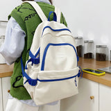 Teenage Girl Student Schoolbag Contrast Female Backpack Large Capicity