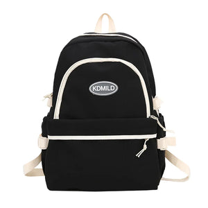 Teenage Girl Student Schoolbag Contrast Female Backpack Large Capicity