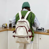 Teenage Girl Student Schoolbag Contrast Female Backpack Large Capicity