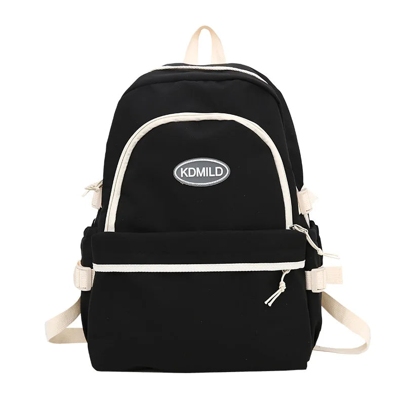 Teenage Girl Student Schoolbag Contrast Female Backpack Large Capicity