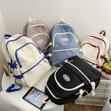 Teenage Girl Student Schoolbag Contrast Female Backpack Large Capicity