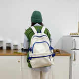 Teenage Girl Student Schoolbag Contrast Female Backpack Large Capicity