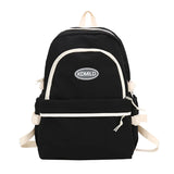 Teenage Girl Student Schoolbag Contrast Female Backpack Large Capicity
