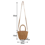 Straw Bag Seaside Holiday Beach Bag Small Fresh Shoulder Woven Bag