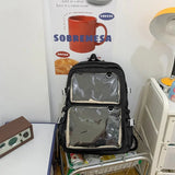 Women's Transparent Backpack Light Middle School Student Backpack