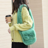 Plush Mobile Phone Bag Casual Retro One Shoulder Women's Bag